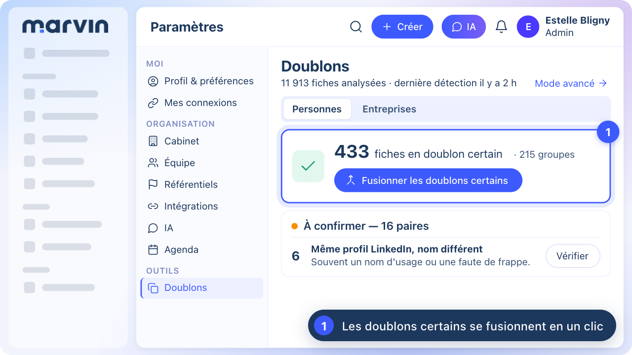 Page doublon dans Marvin
